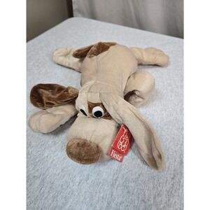 Vintage Fiesta Pound Puppy With Tags Beige And Brown Spotted